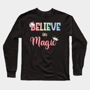 Magic Unicorn Rainbow Long Sleeve T-Shirt